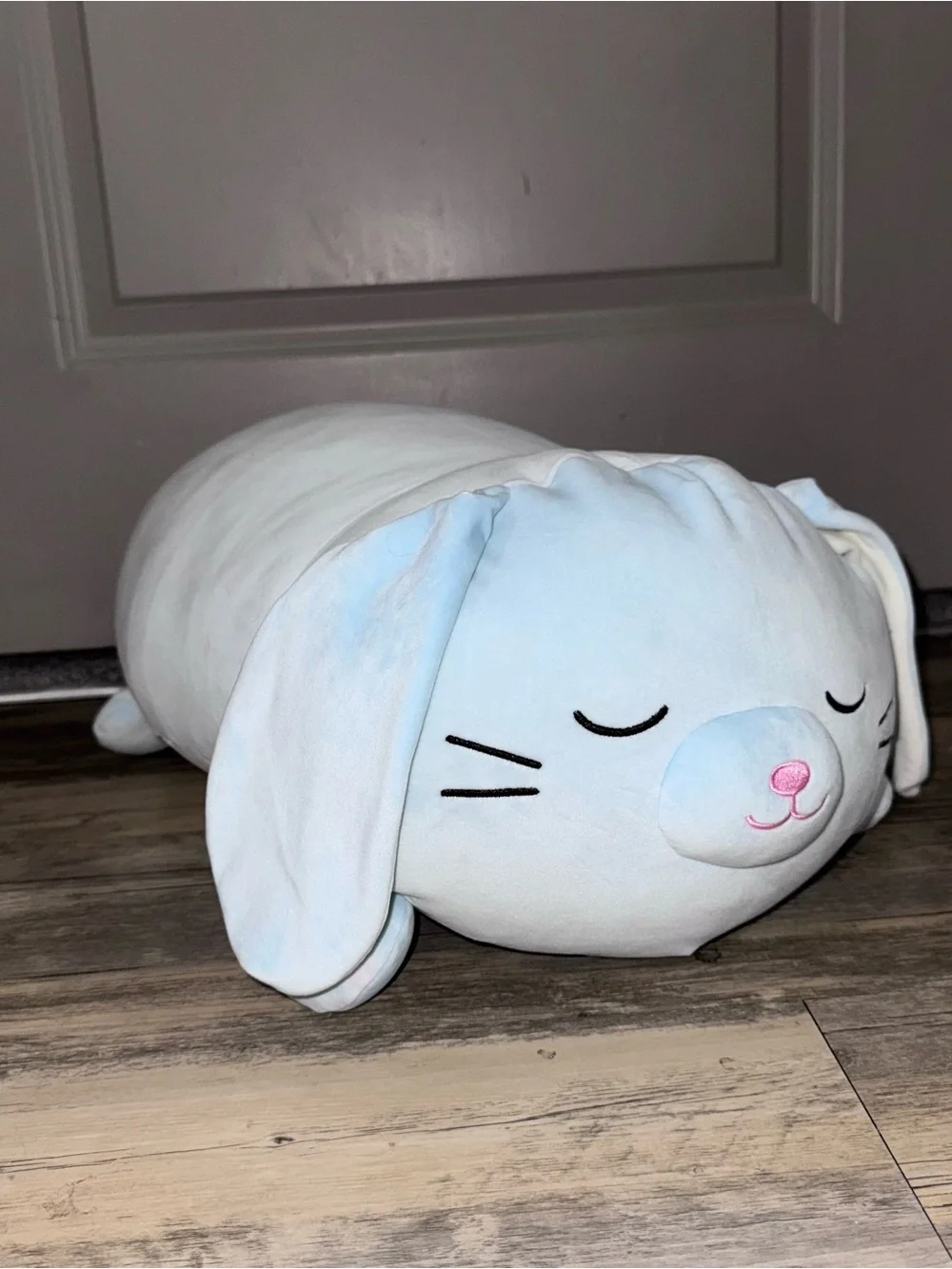 Squishmallows Light Blue Bunny Body Pillow Plush